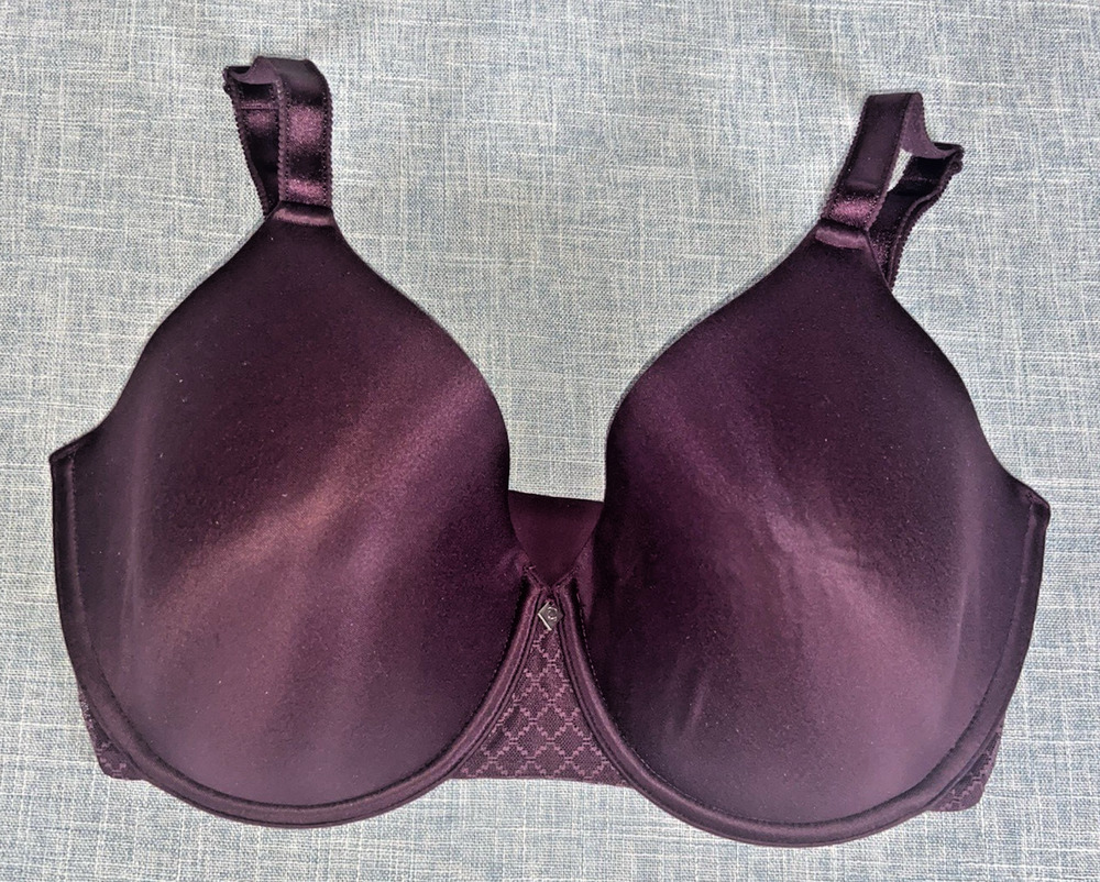 Chantelle Norah Chic Comfort Flex T-Shirt Bra 16M6 Aubergine 36 DDDD, Pre-Owned